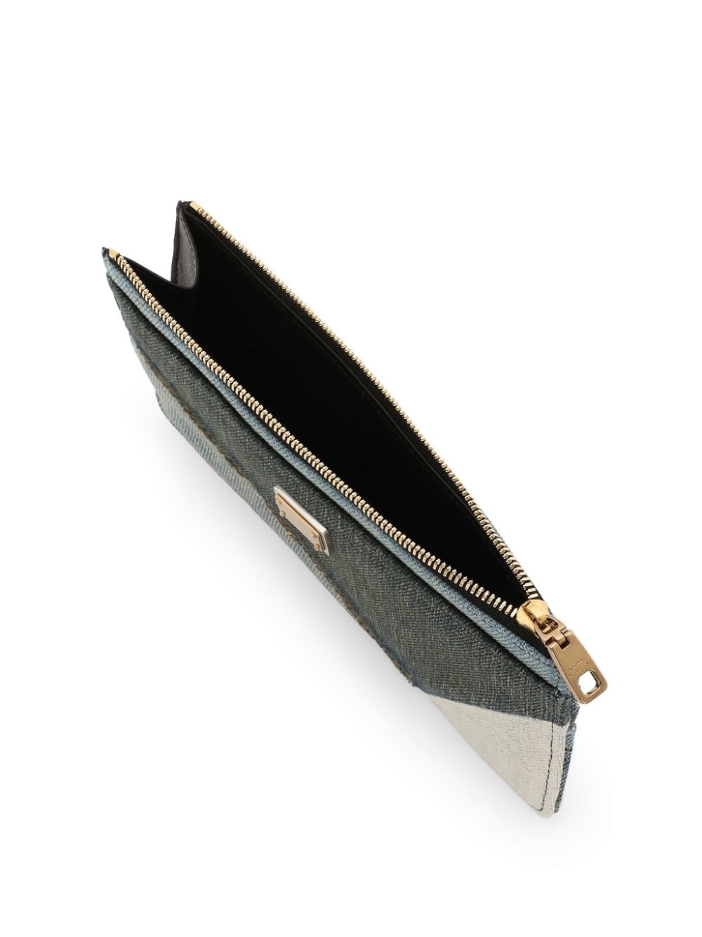 logo-plaque patchwork wallet - 4