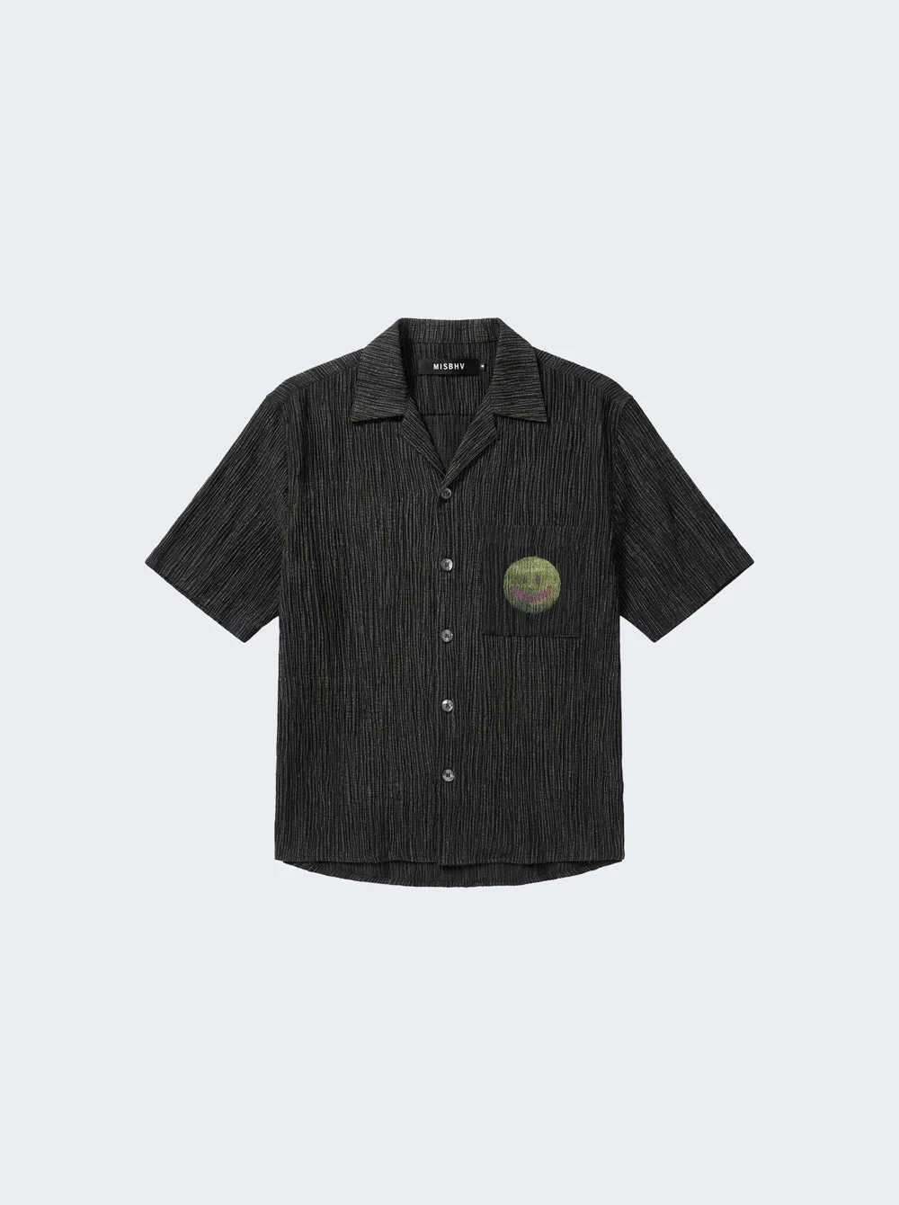 Smile Shirt Washed Black - 1
