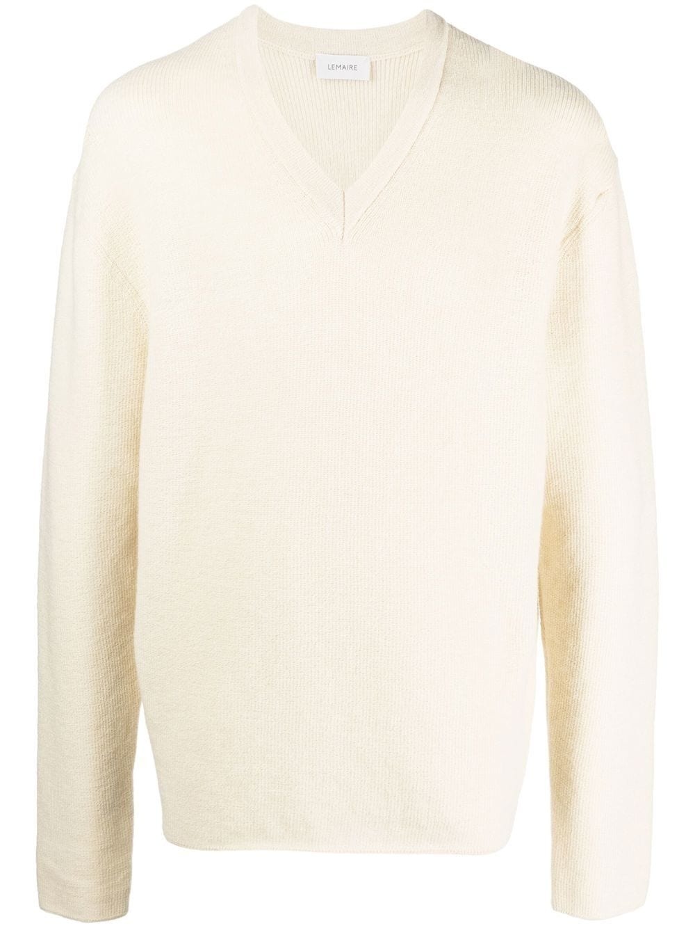 V-neck wool jumper - 1