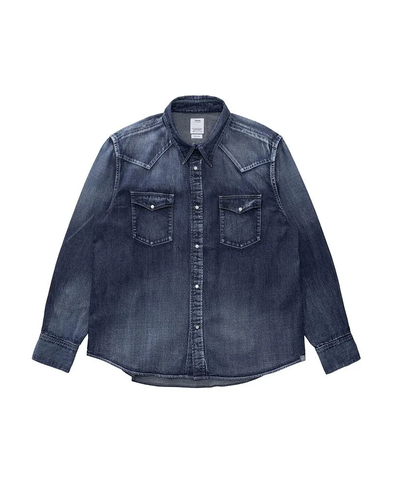 SOCIAL SCULPTURE SHIRT DMGD INDIGO - 1