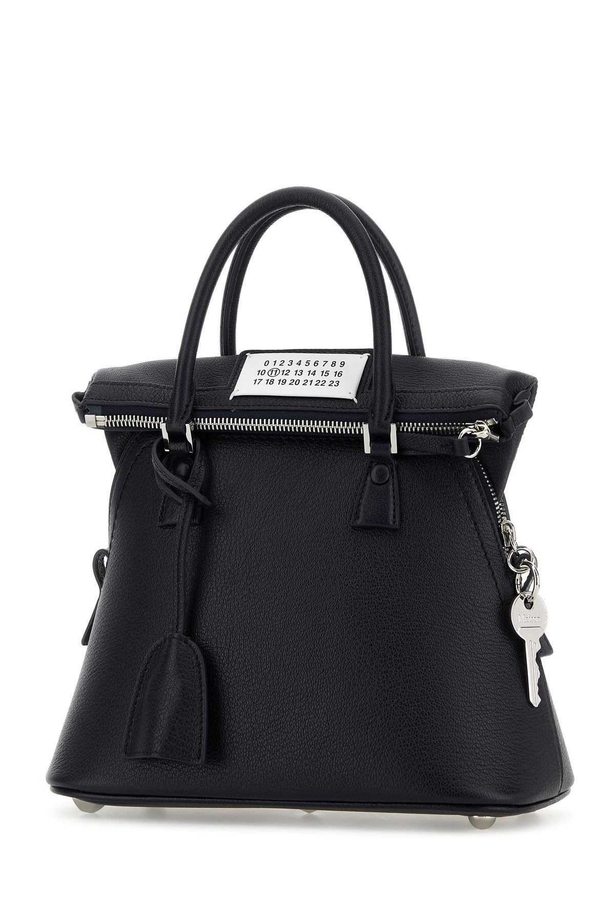Navy blue leather mini 5AC handbag - 2