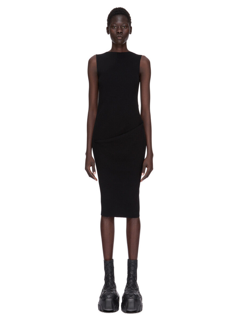 Babel draped-detail midi dress 1