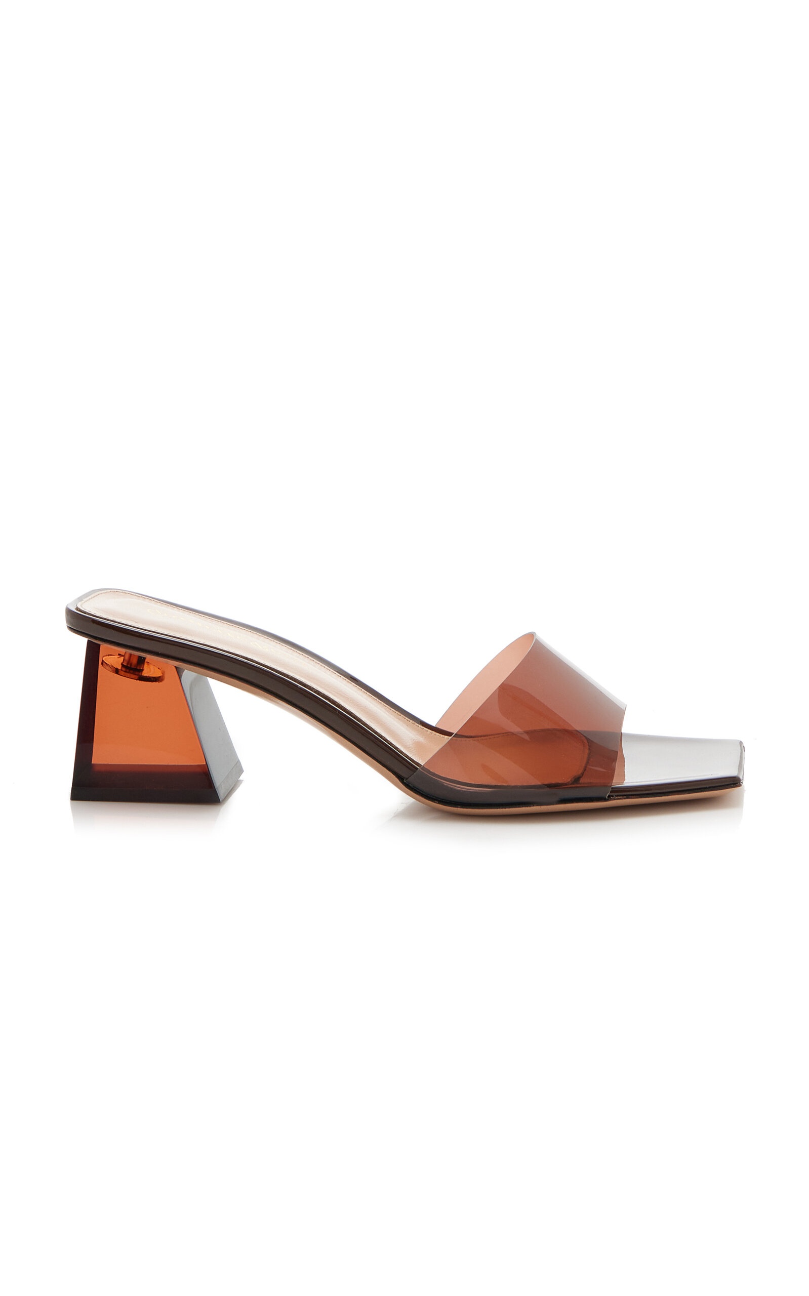 Cosmic PVC, Lucite Sandals brown - 1