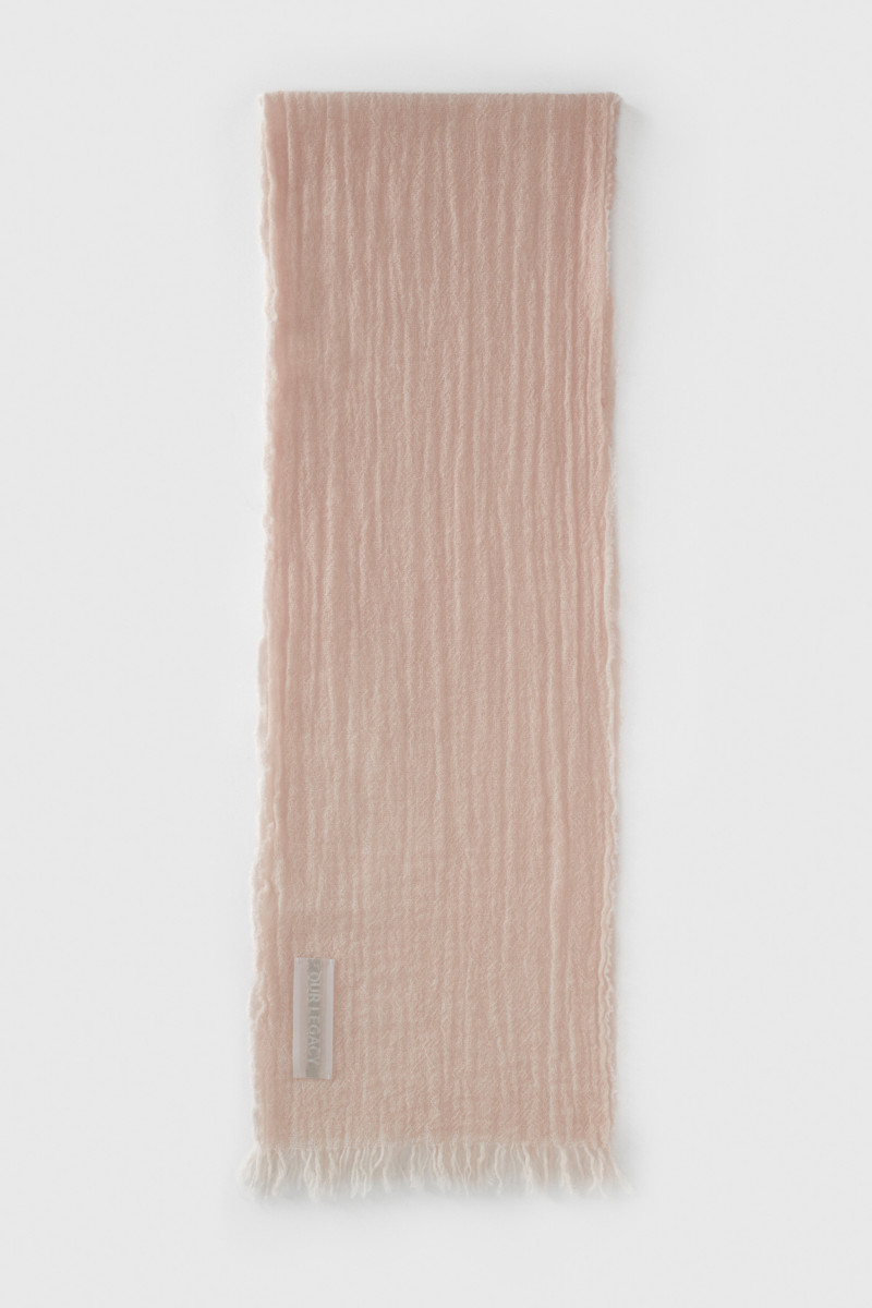 Cottage Scarf Light Pink Cold Dye Wool 1