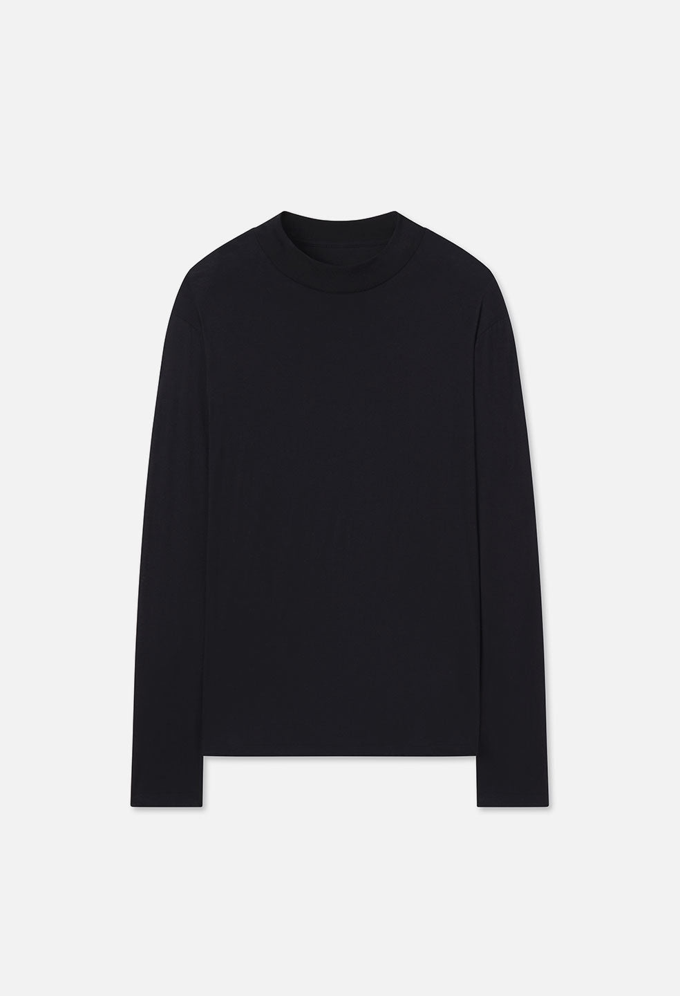 COTTON CASHMERE MOCK NECK - 1