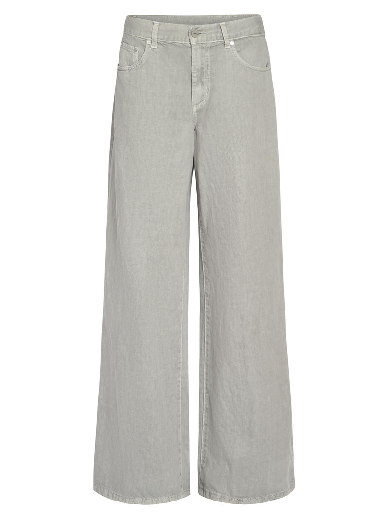 Women's Tiny Dancer Wide-Leg Jeans - Oyster Mushroom 1