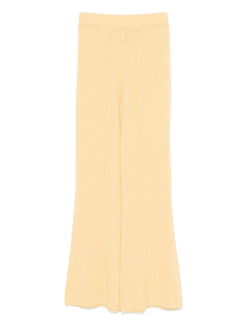 bouclé flared trousers - 2