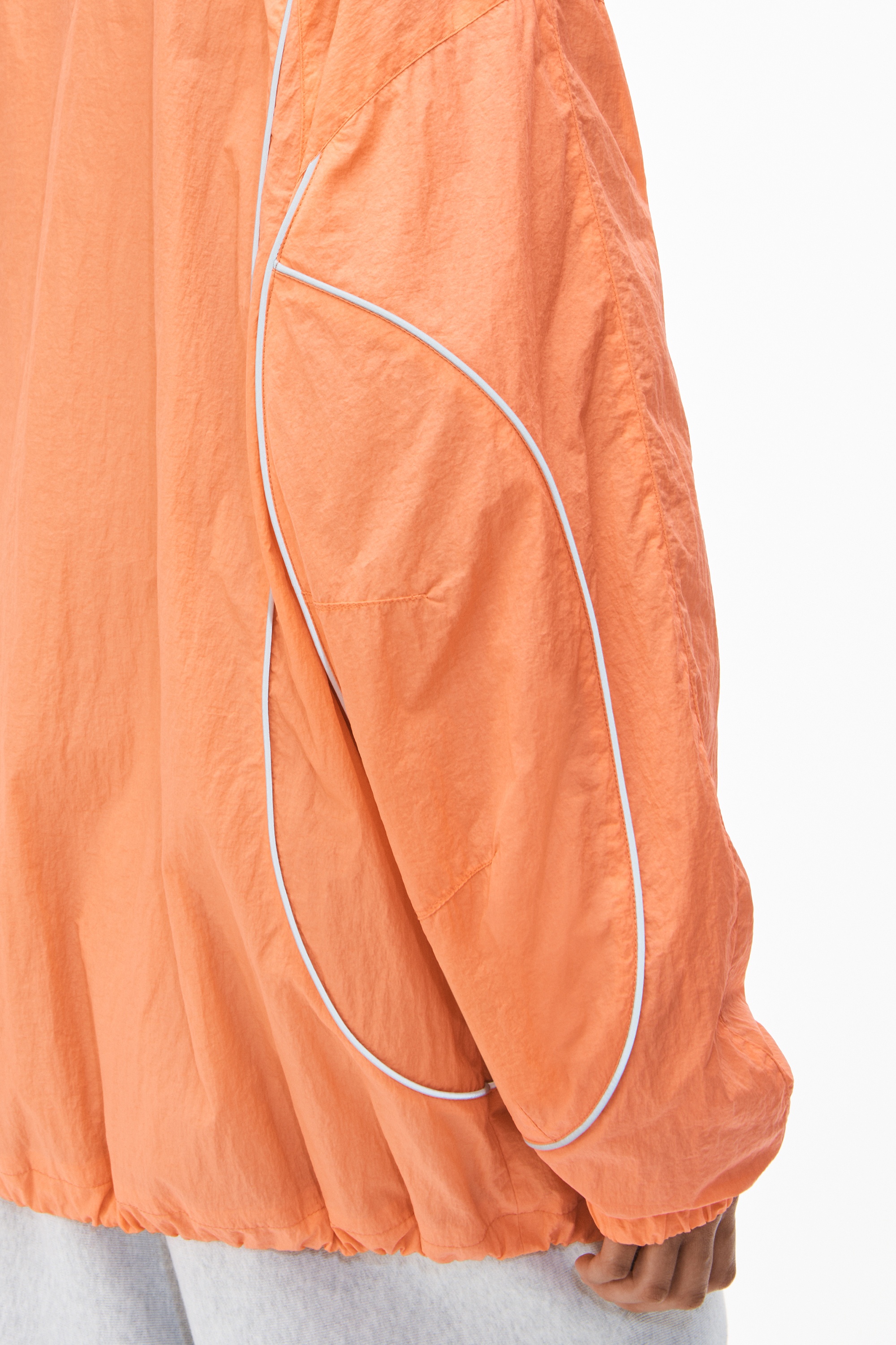 TRACK JACKET IN HEAVY WASHED NYLON - 7
