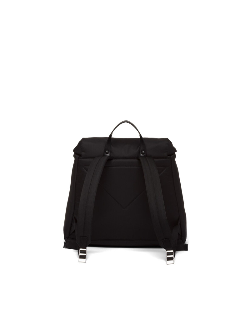 Re-Nylon and leather backpack 3