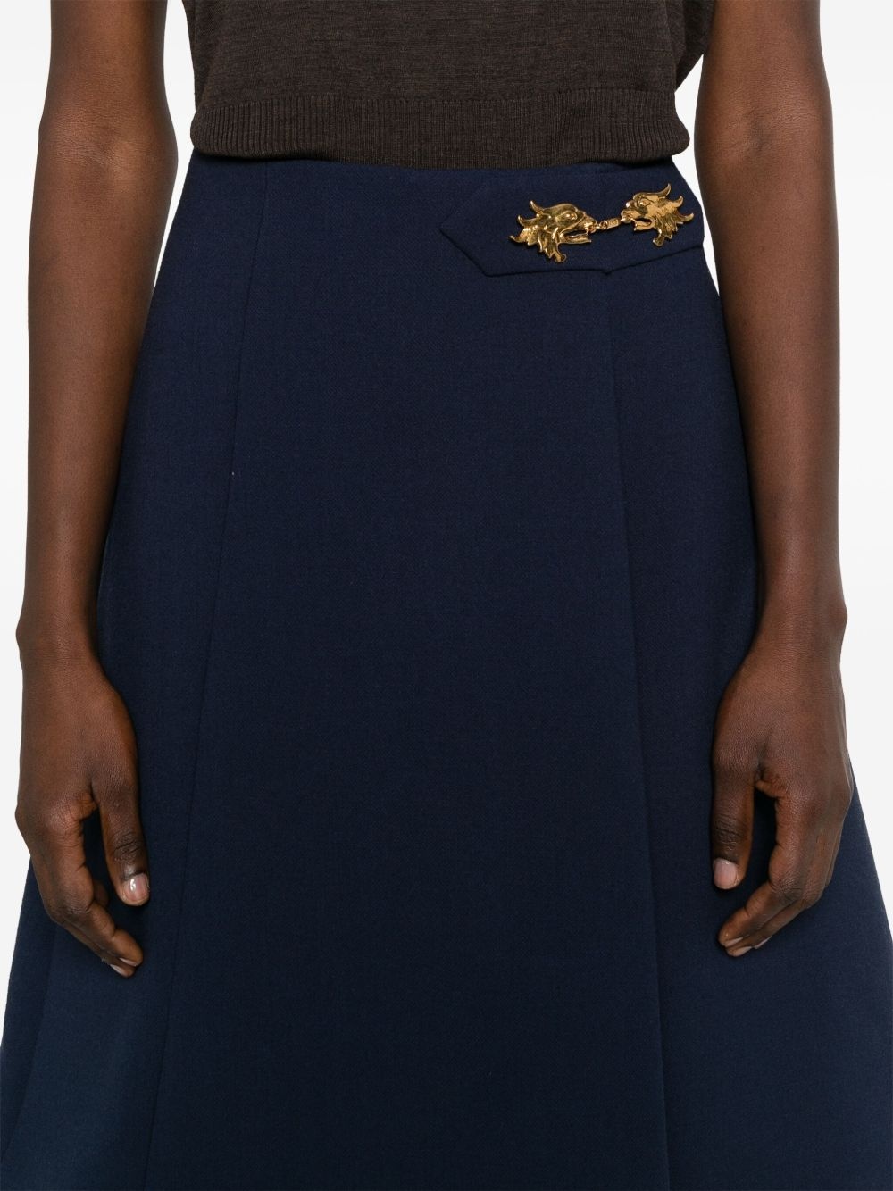 pleat-detailed mini skirt - 5