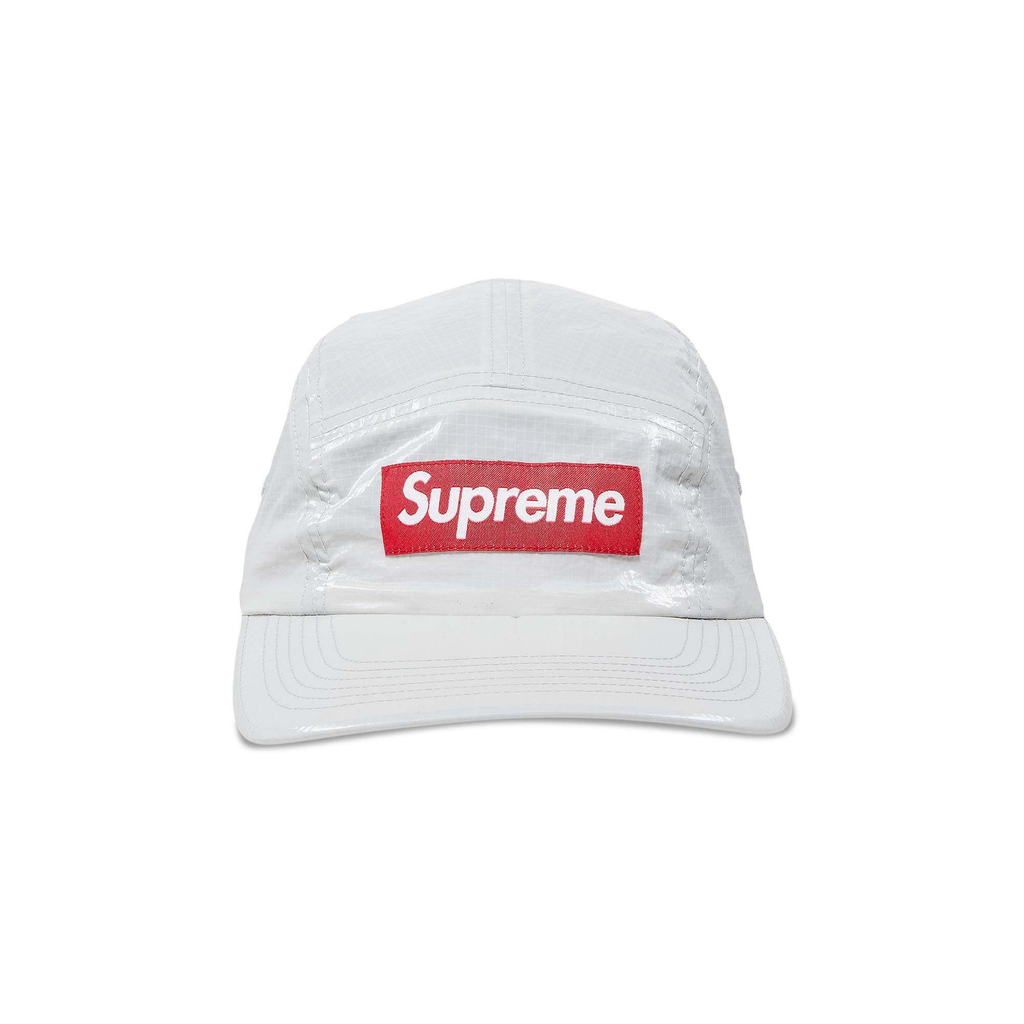 Supreme Gloss Ripstop Camp Cap 'Light Grey' - 1