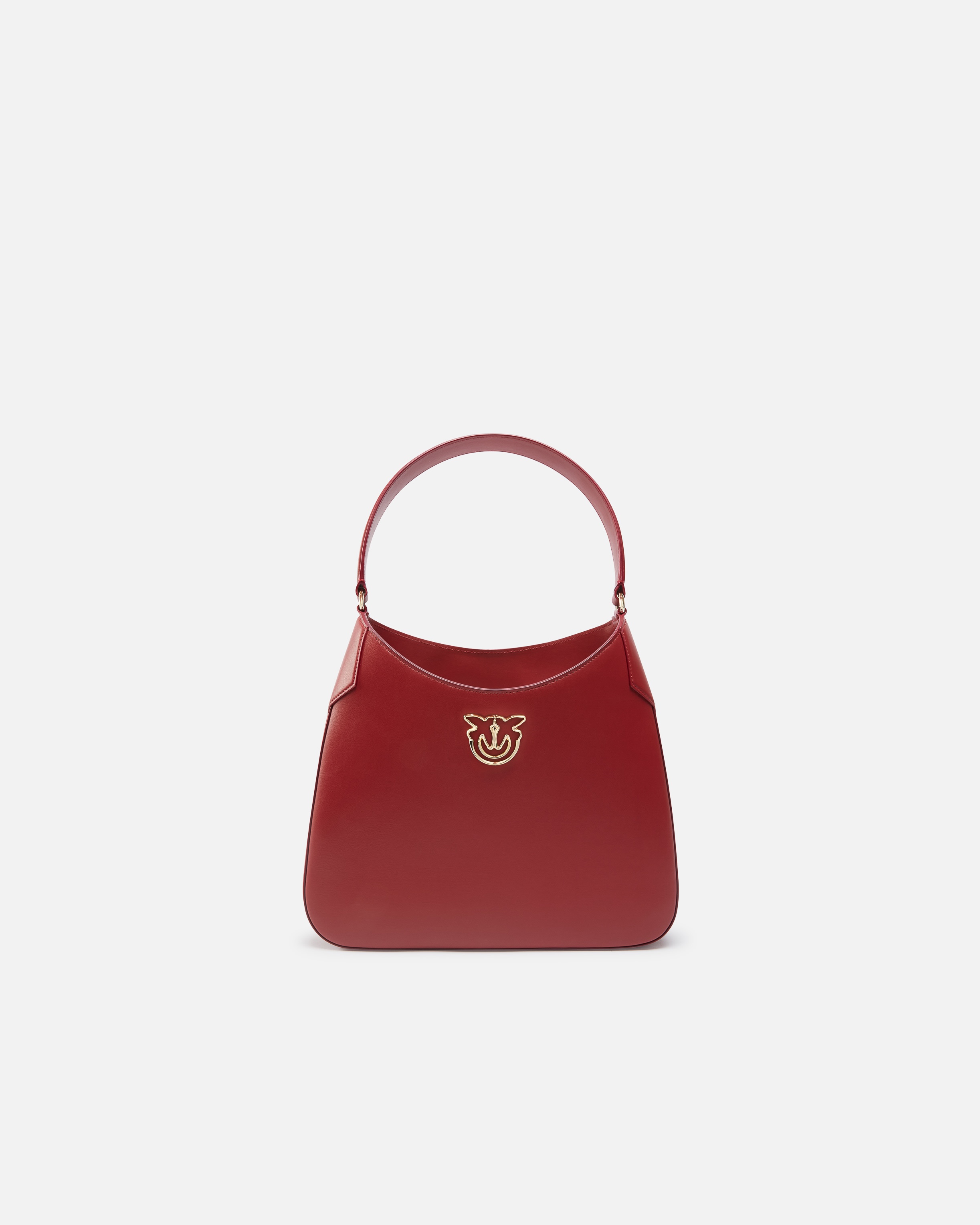 SMOOTH LEATHER HOBO SHOULDER BAG PINKO GALLERIA. - 1
