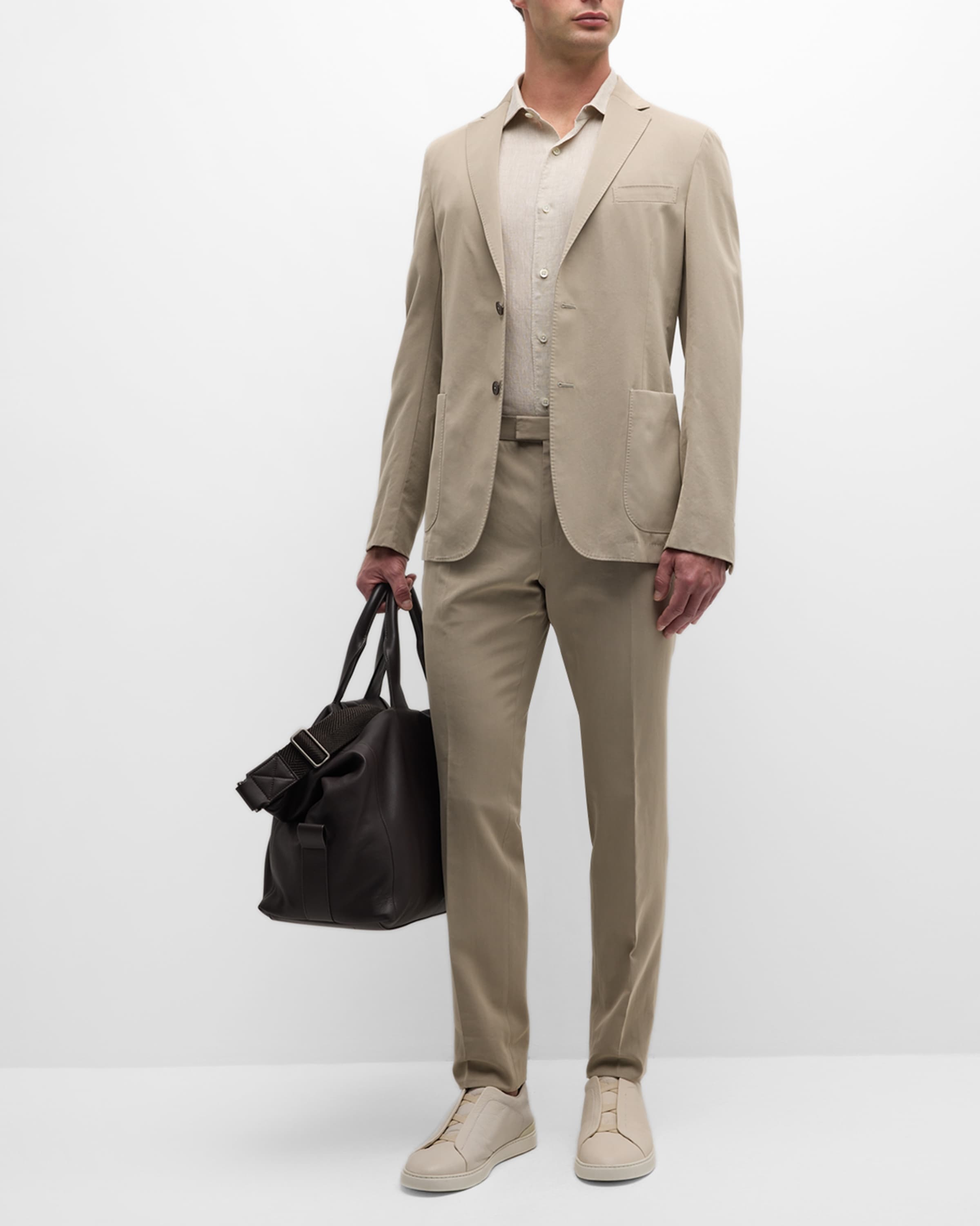Men's Short-Sleeve Linen Button-Down Shirt - 5