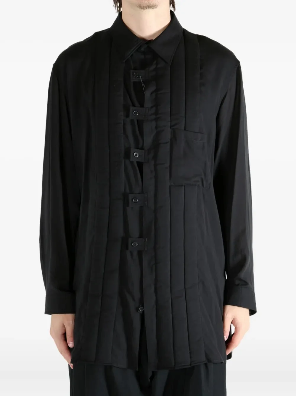 YOHJI YAMAMOTO POUR HOMME - Men Tab Padded B Coat - 1