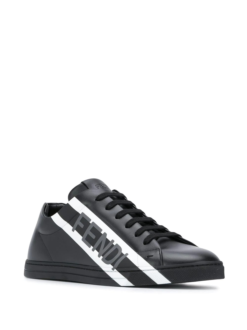 low-top logo print sneakers - 2