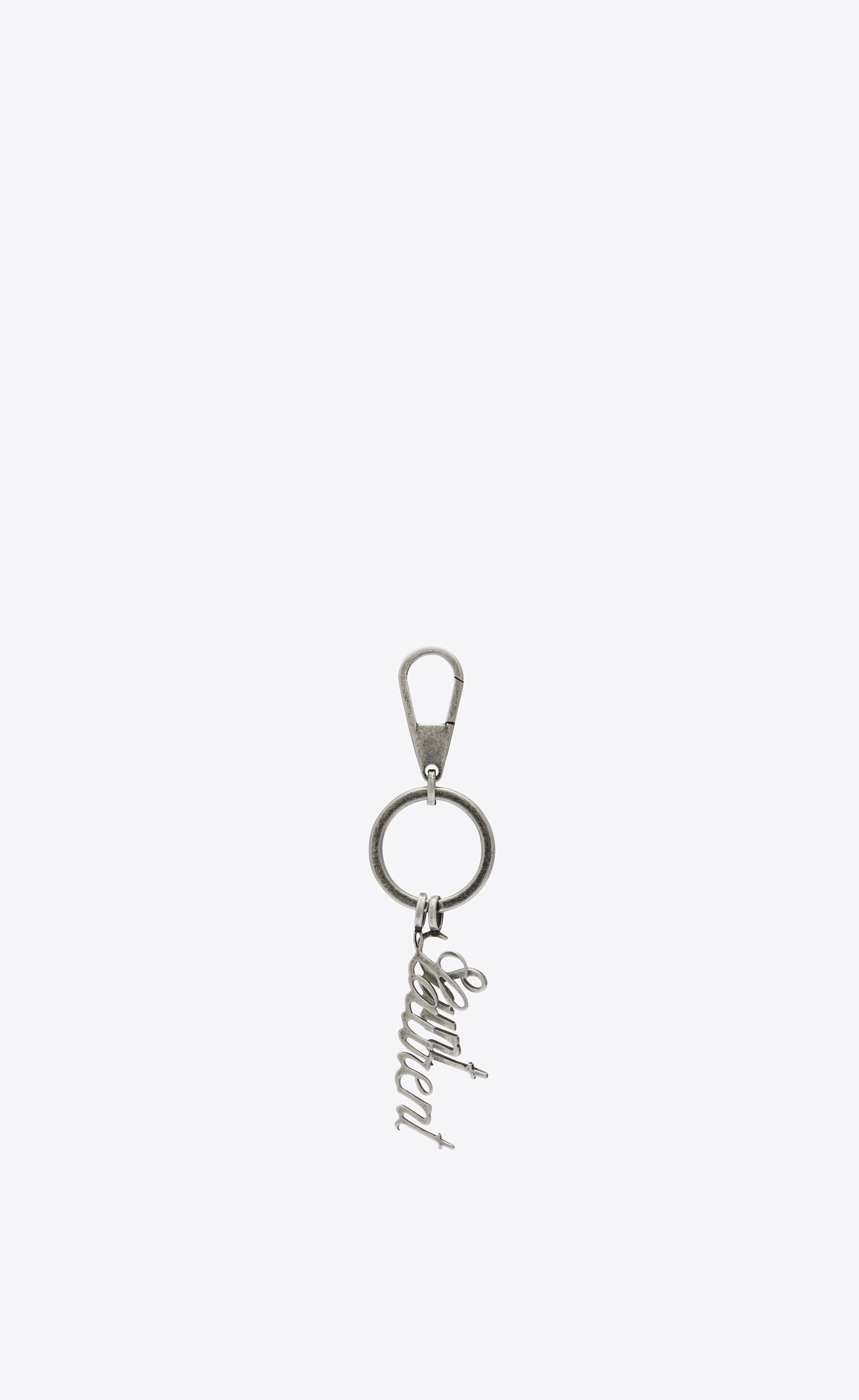 saint laurent keyring in metal - 1