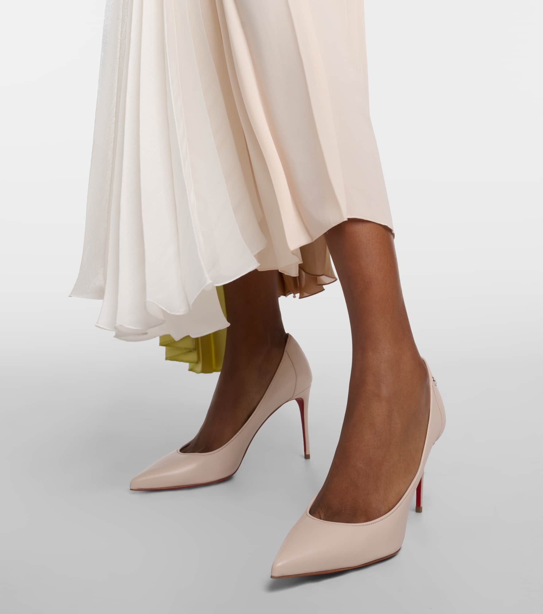 Sporty Kate 85 leather pumps - 4