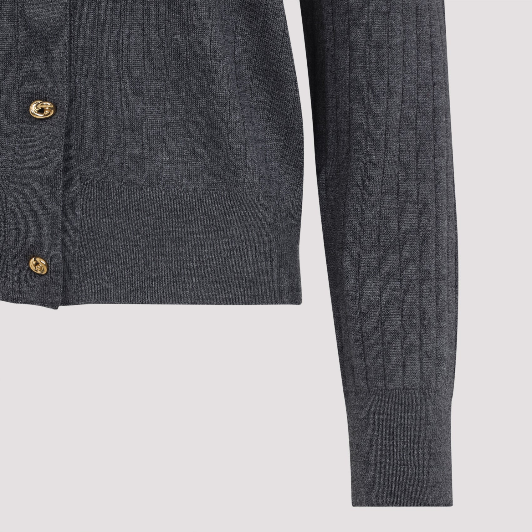 Bottega Veneta Wool Ribbed Cardigan Women - 3