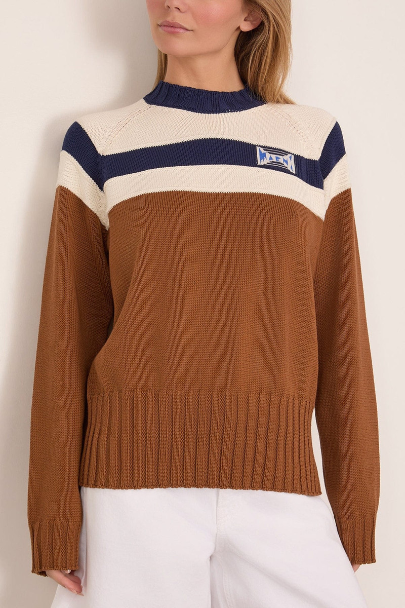 Roundneck Sweater in Tobacco 3