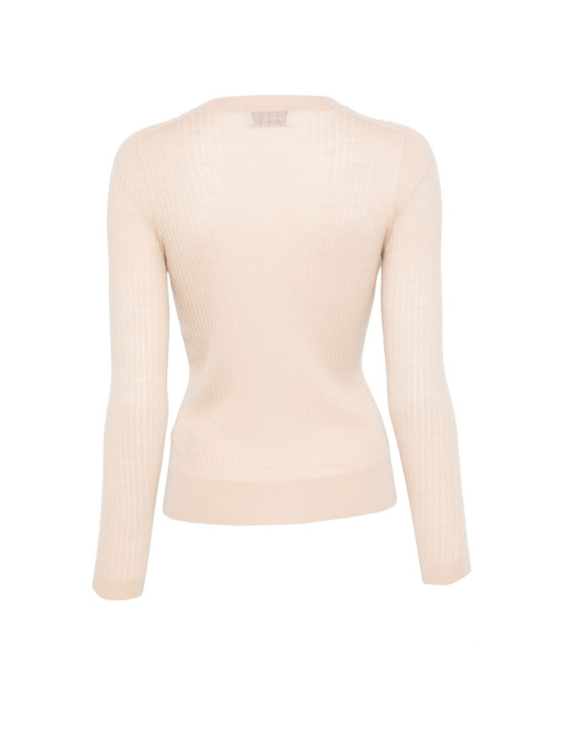 LACOSTE ribbed buttoned cardigan outlook