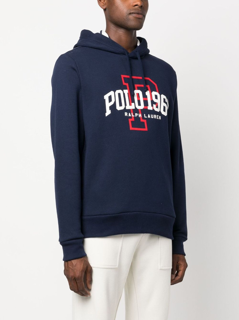logo-print cotton hoodie 3