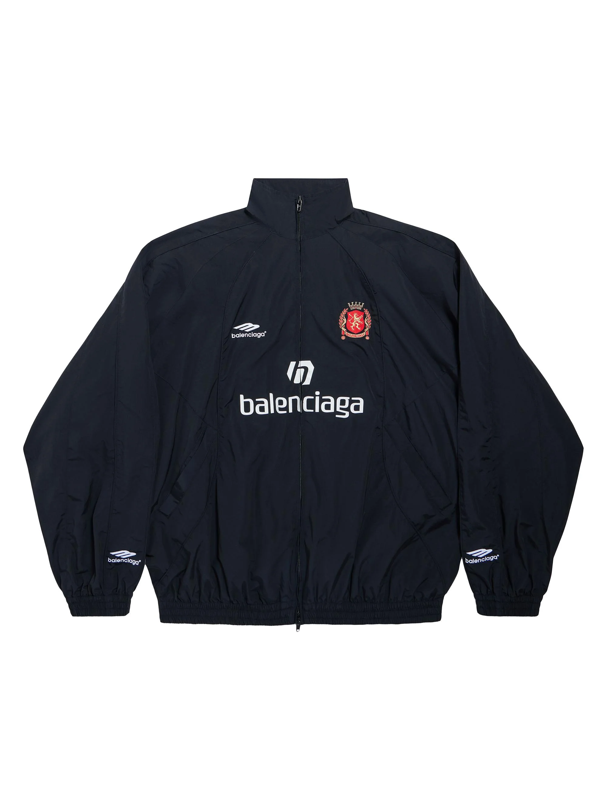 Men's Paris Soccer Tracksuit Jacket - Black - 1