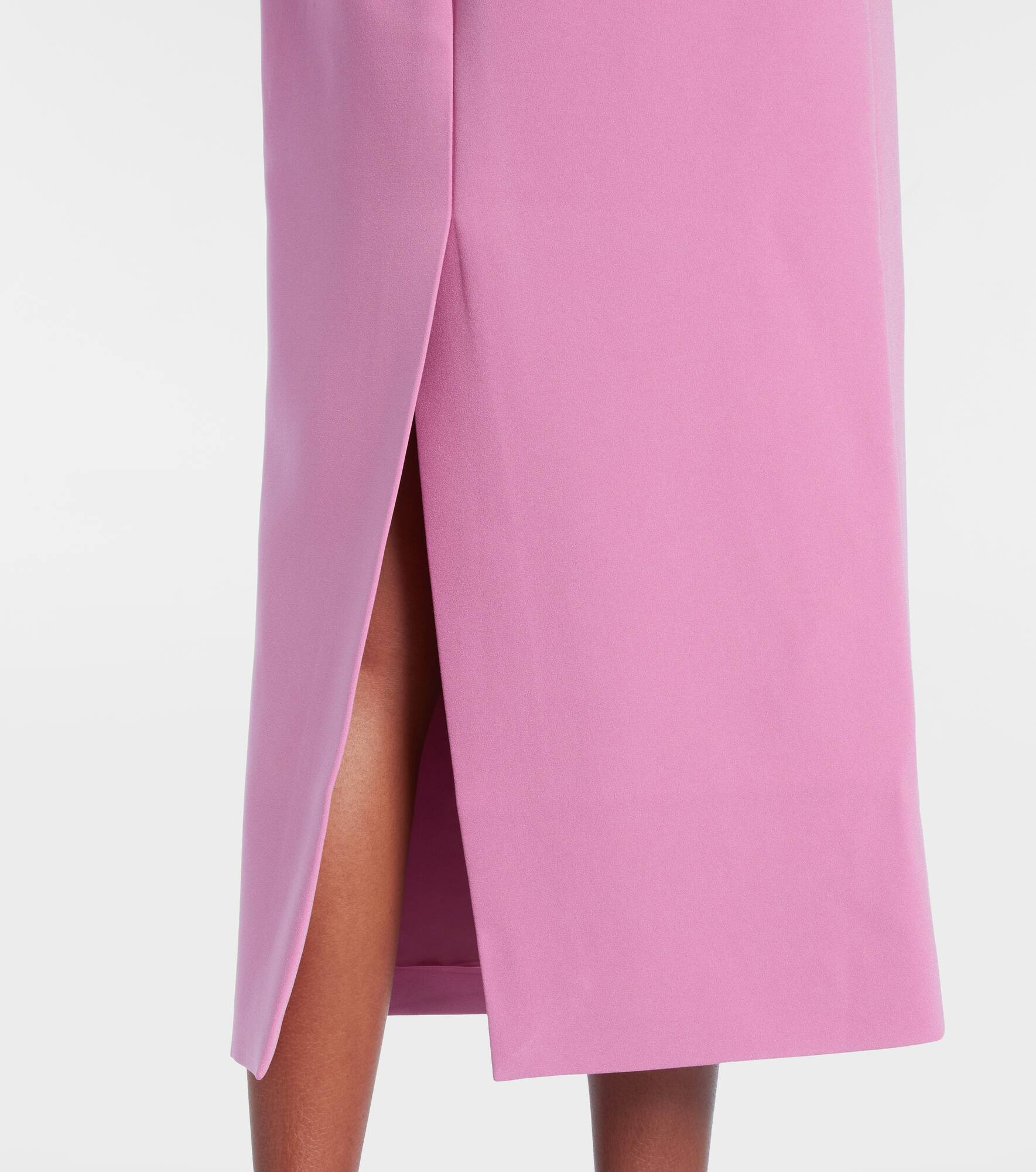 Garance balloon-sleeve crêpe gown - 7
