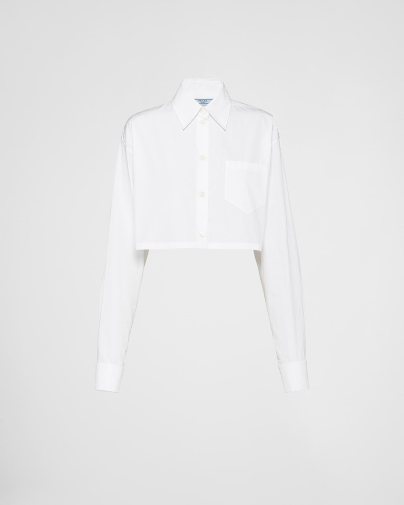 Poplin cropped shirt 1