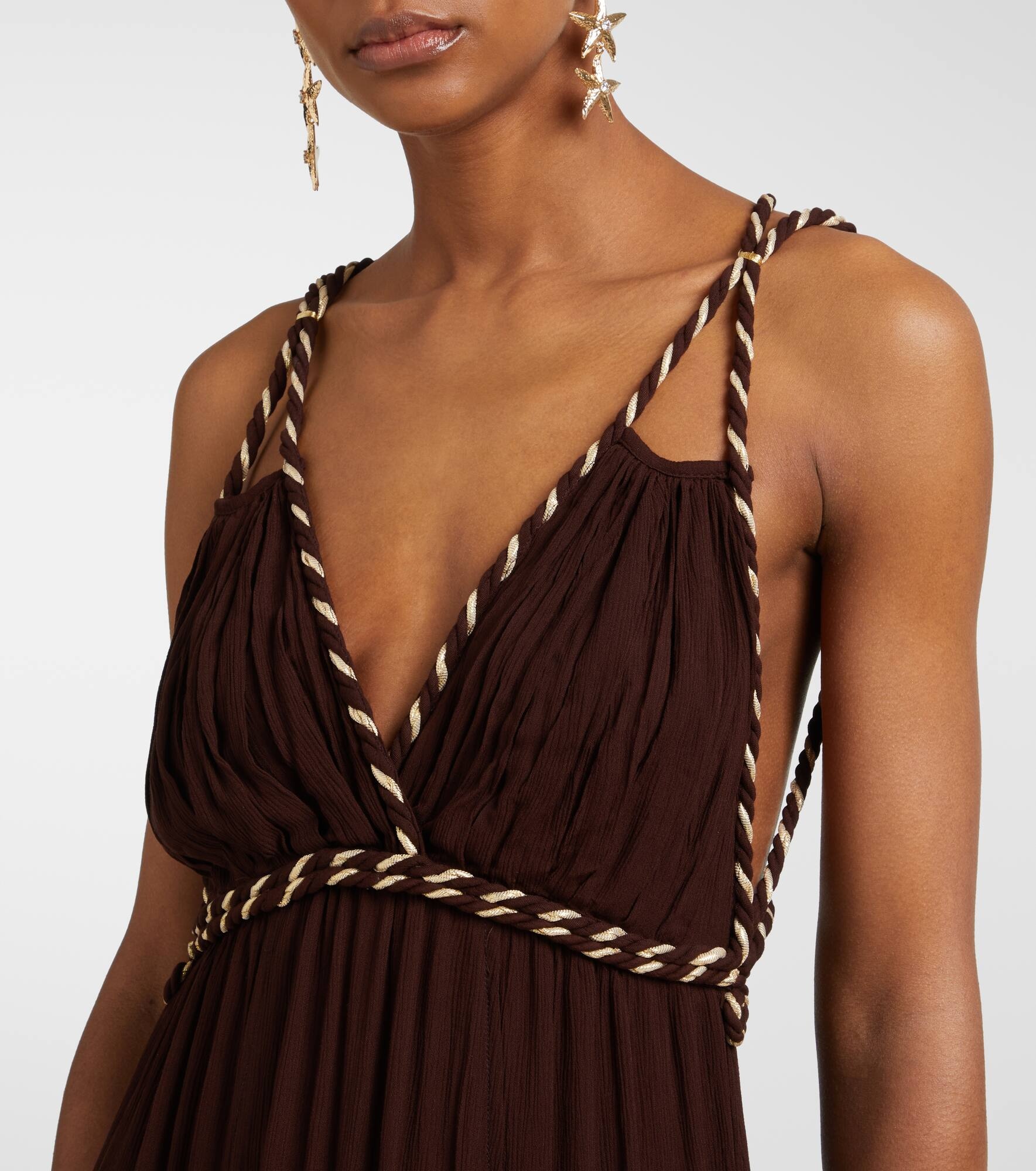 Collette open-back maxi dress - 4