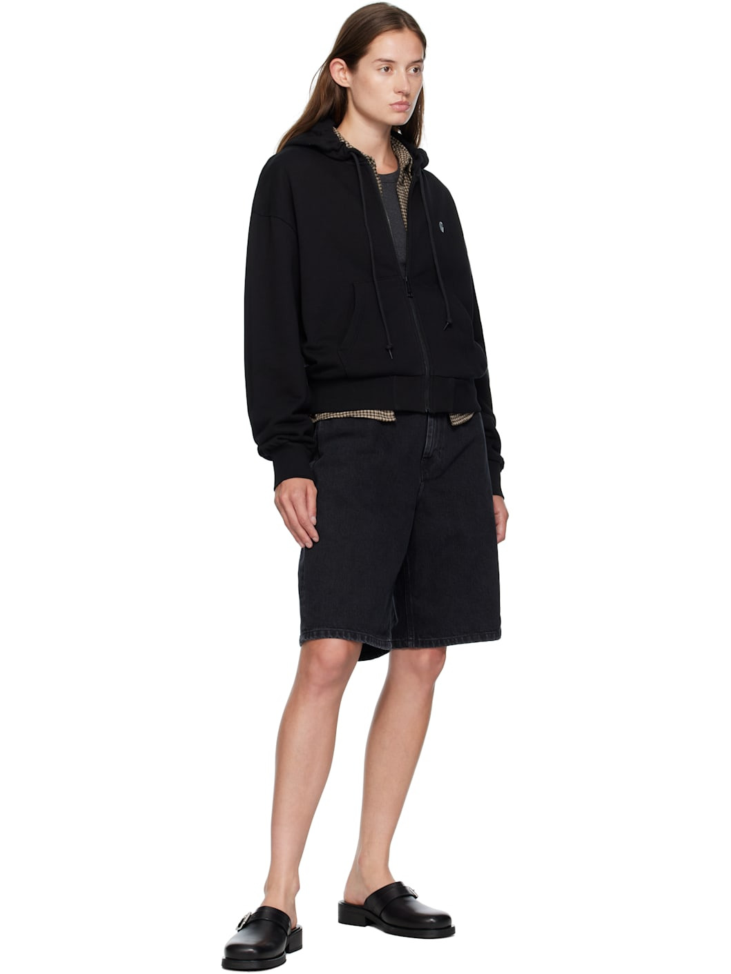 Black Brandon Denim Shorts - 4