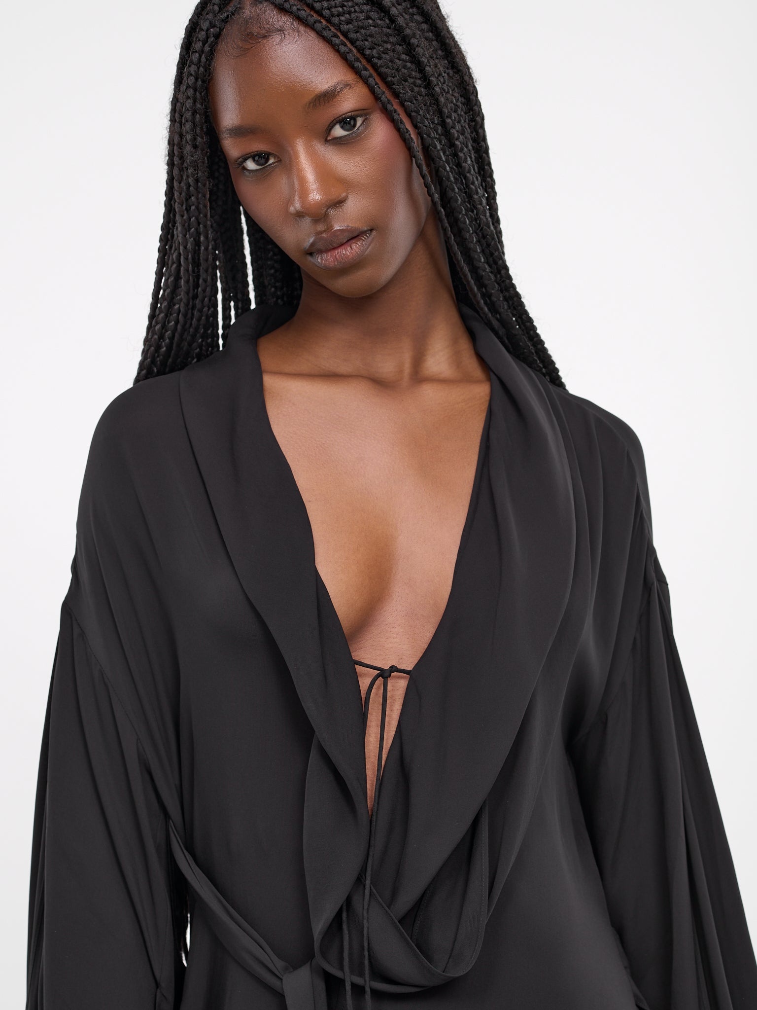Draped Mini Dress - 5