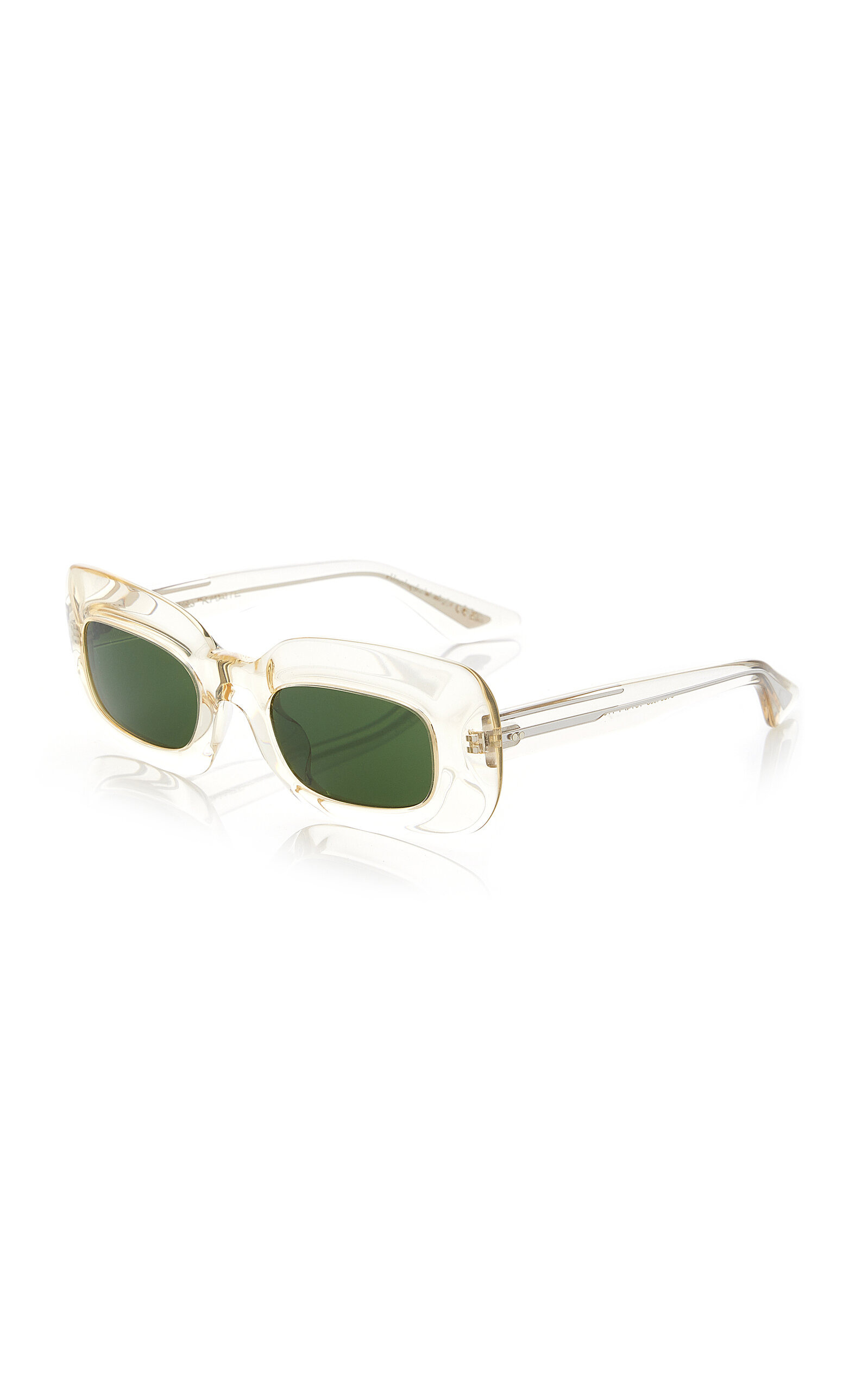 x Oliver Peoples 1966C Square-Frame Acetate Sunglasses ivory - 3
