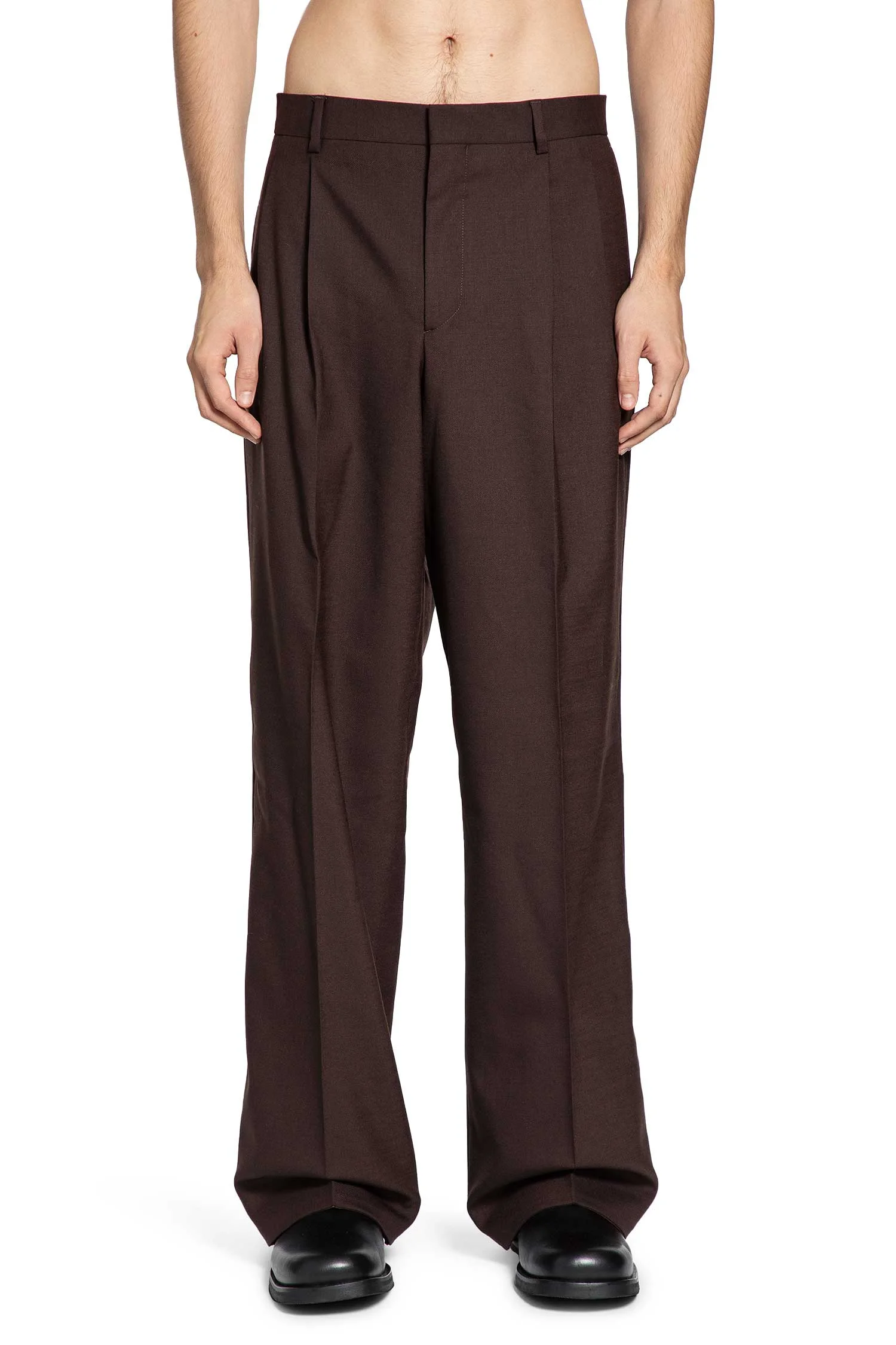 Wide Pleated Trousers - 1