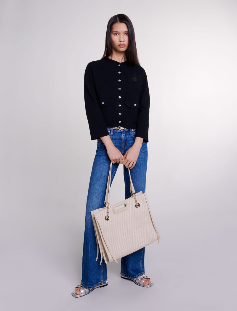 maje Cropped knit cardigan outlook