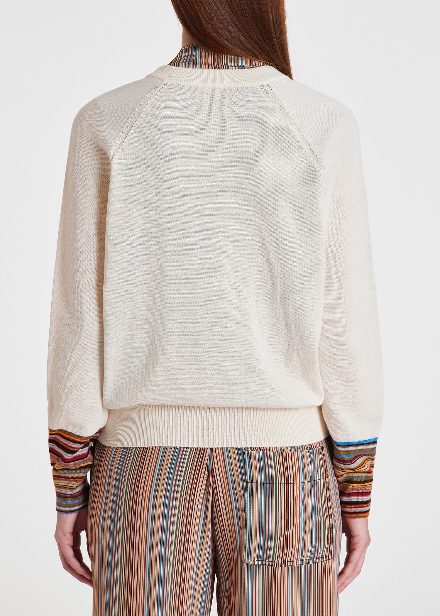 Cardigan With 'Signature Stripe' Cuffs - 5