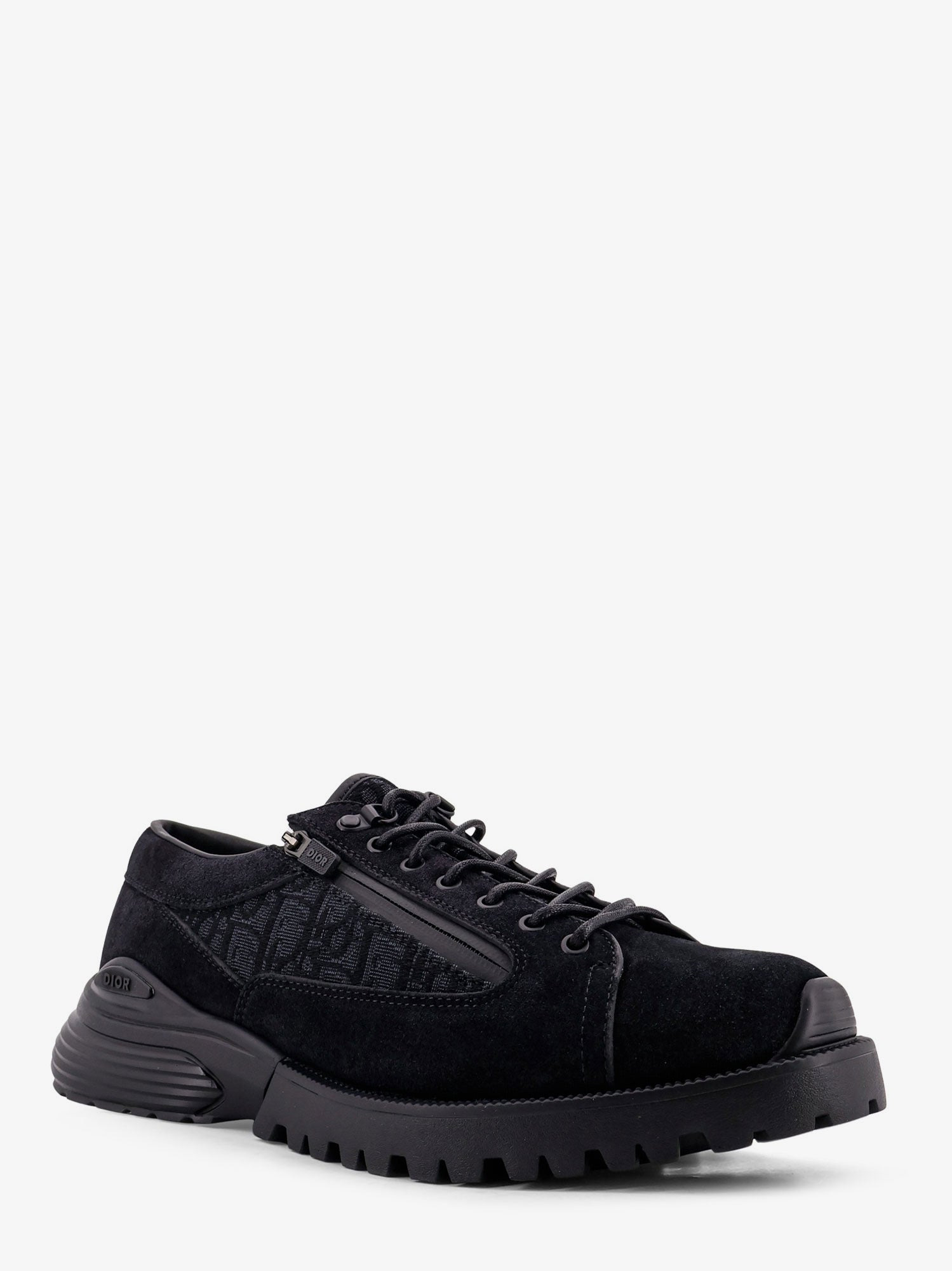 Dior Men Derby Dior Combat Suede And Dior Oblique Jacquard Fabric Lace Up Shoes - 2