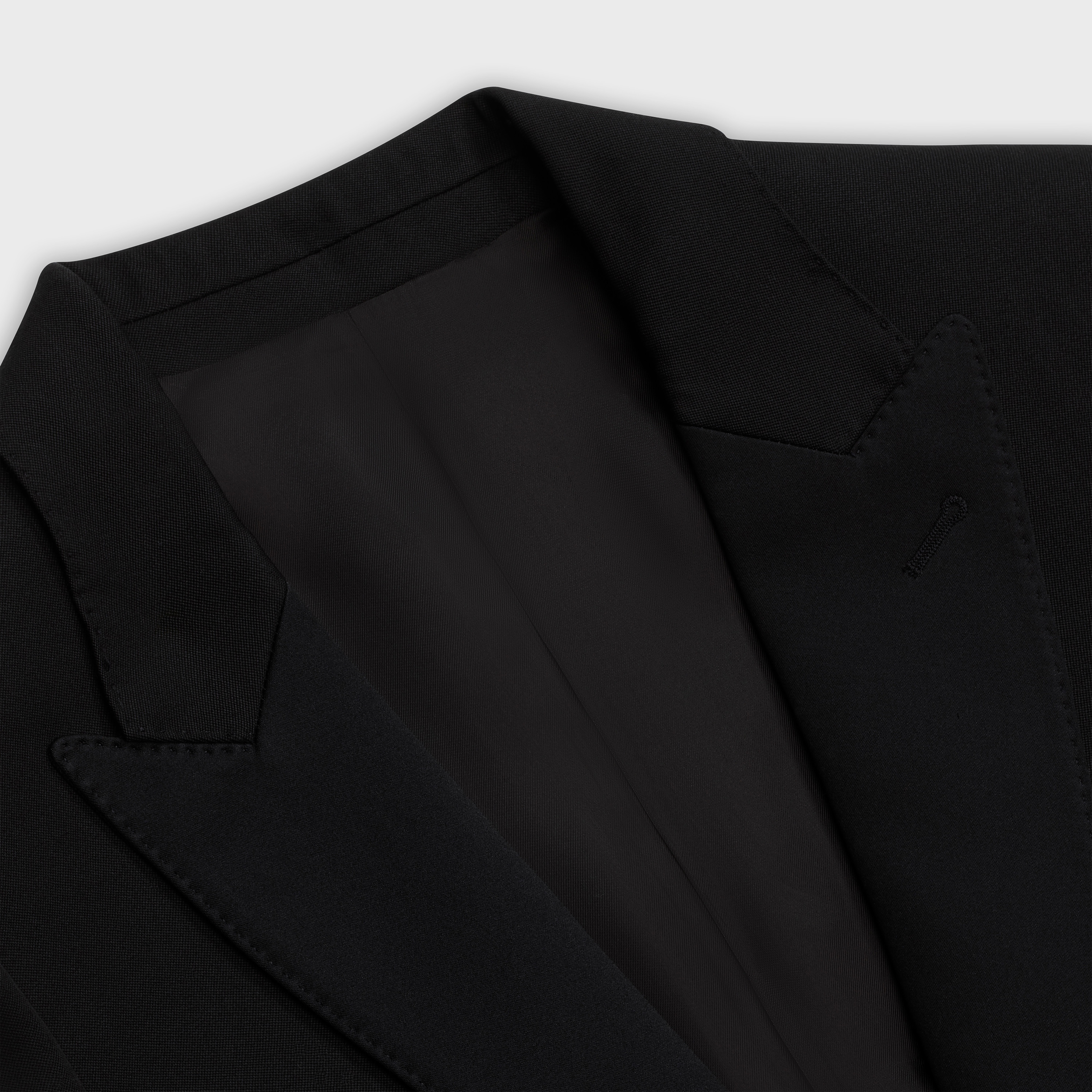 short jacket in grain de poudre - 3