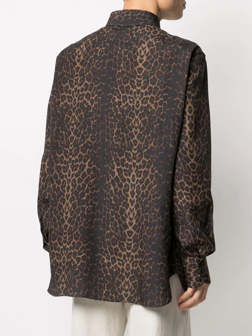 leopard-print long-sleeve shirt - 4