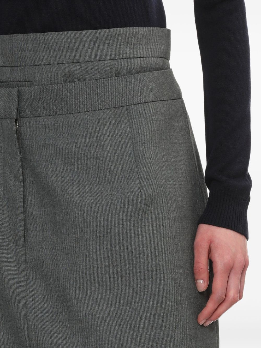 layered-details midi skirt - 5