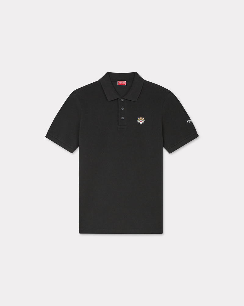 'KENZO Lucky Tiger' embroidered polo in organic cotton 1