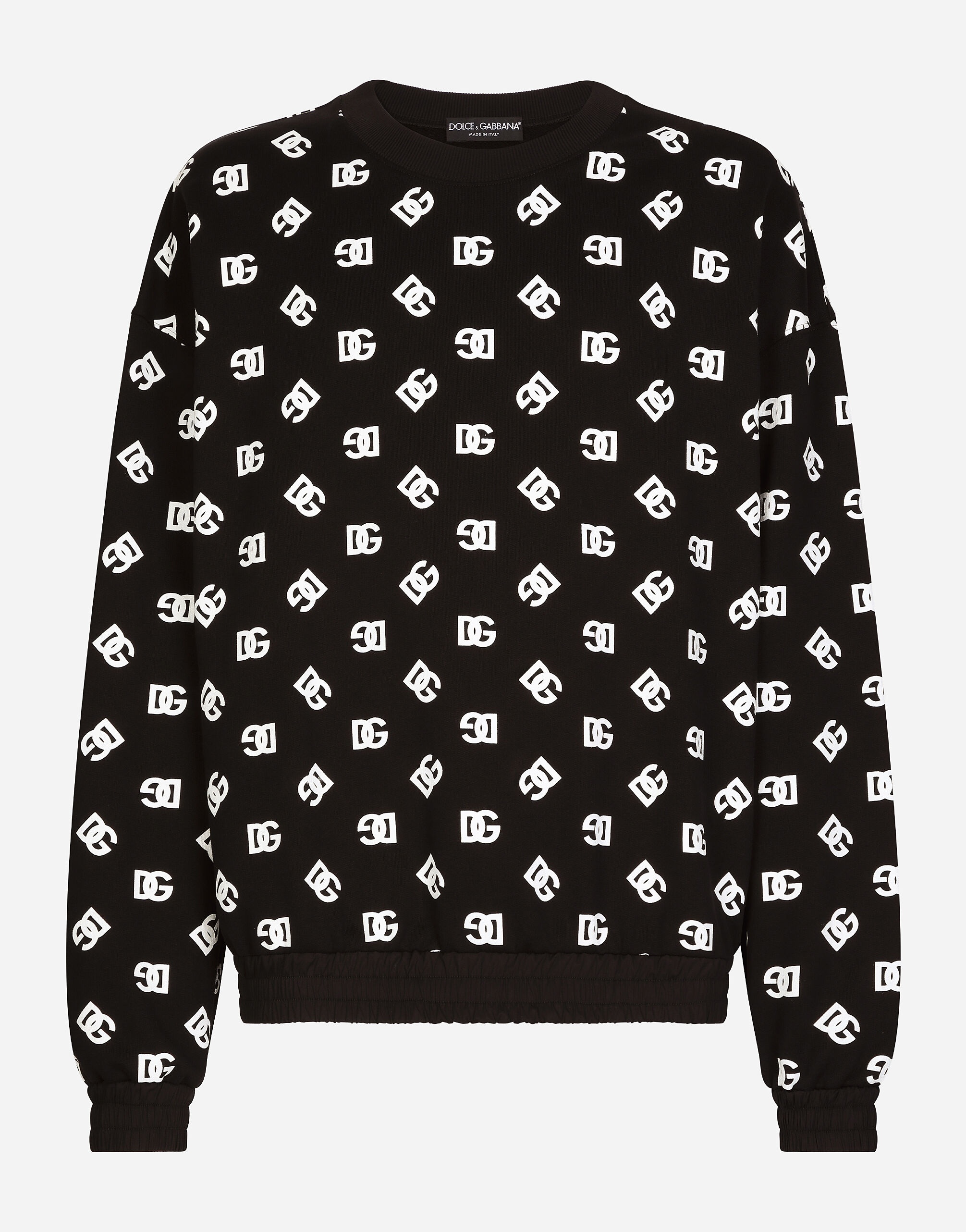 Round-neck sweatshirt with DG Monogram print - 1