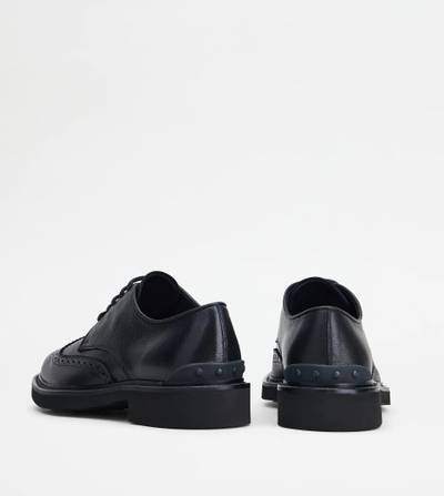 Tod's LACE-UPS IN LEATHER - BLACK outlook