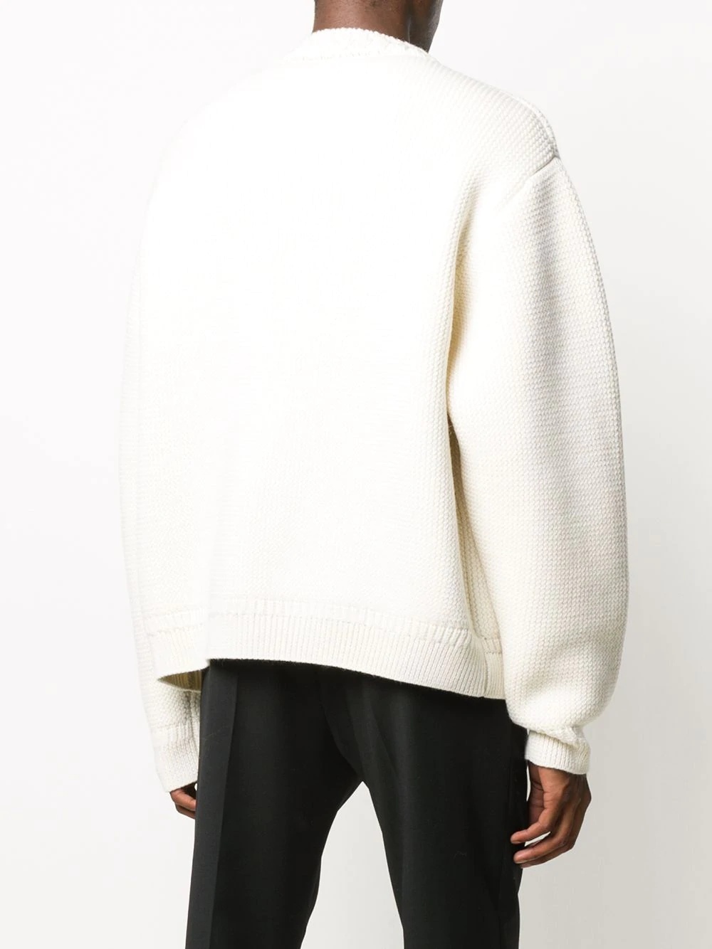 chunky knit crew neck jumper - 4