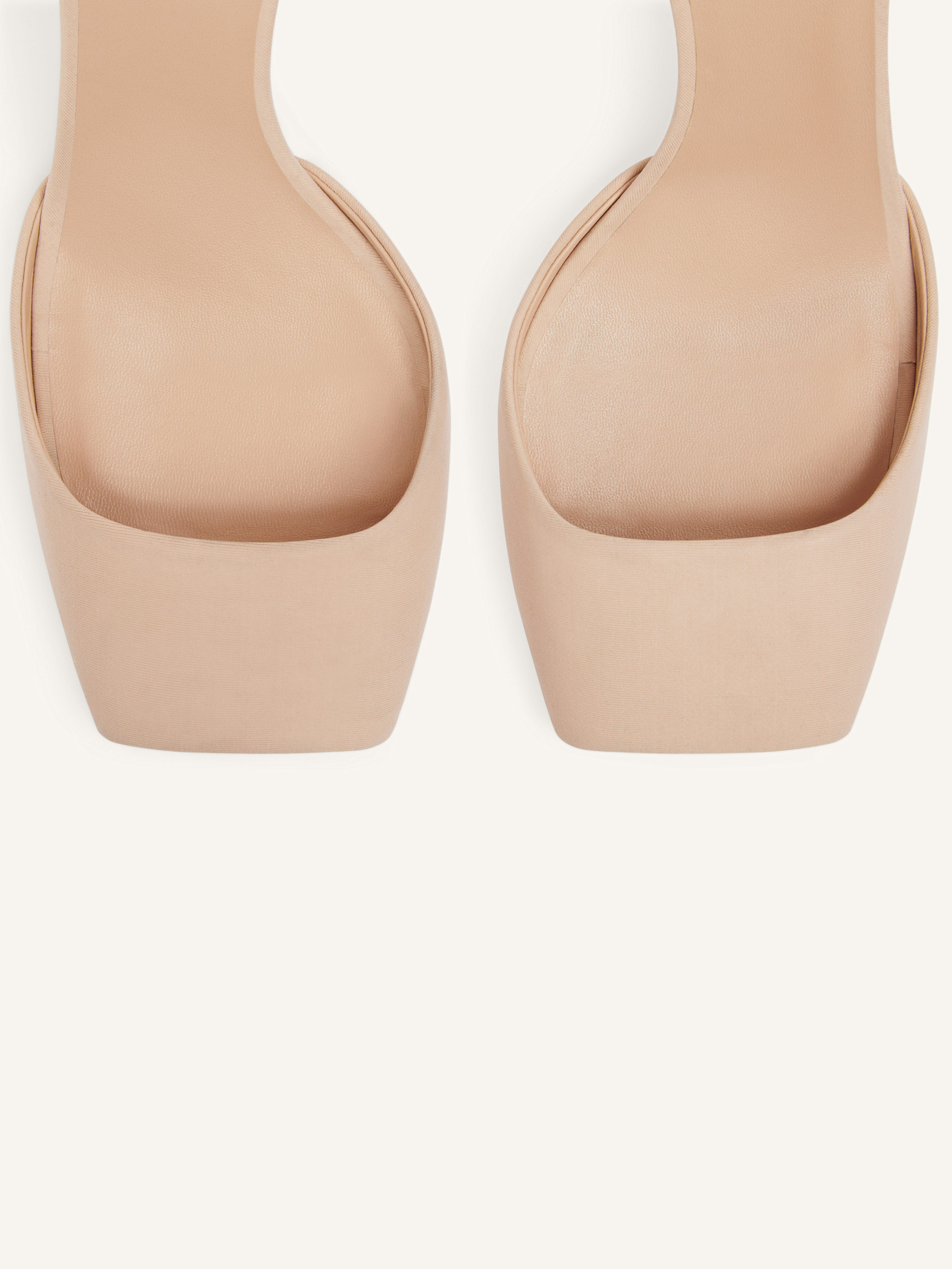 PEEP TOE JERSEY PUMPS - 5