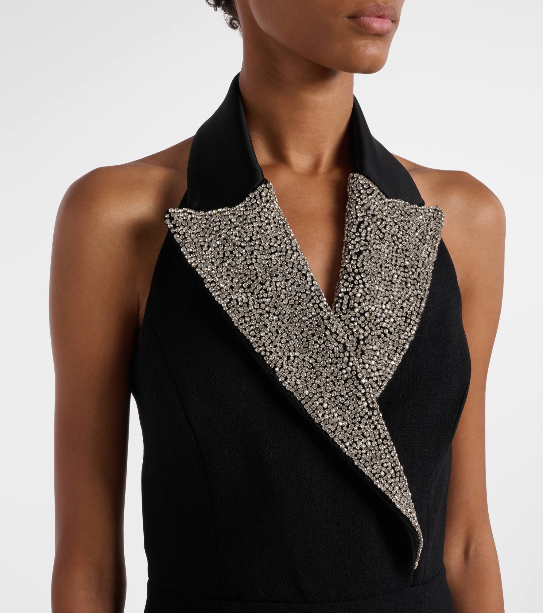 Crystal-embellished halterneck maxi dress - 4