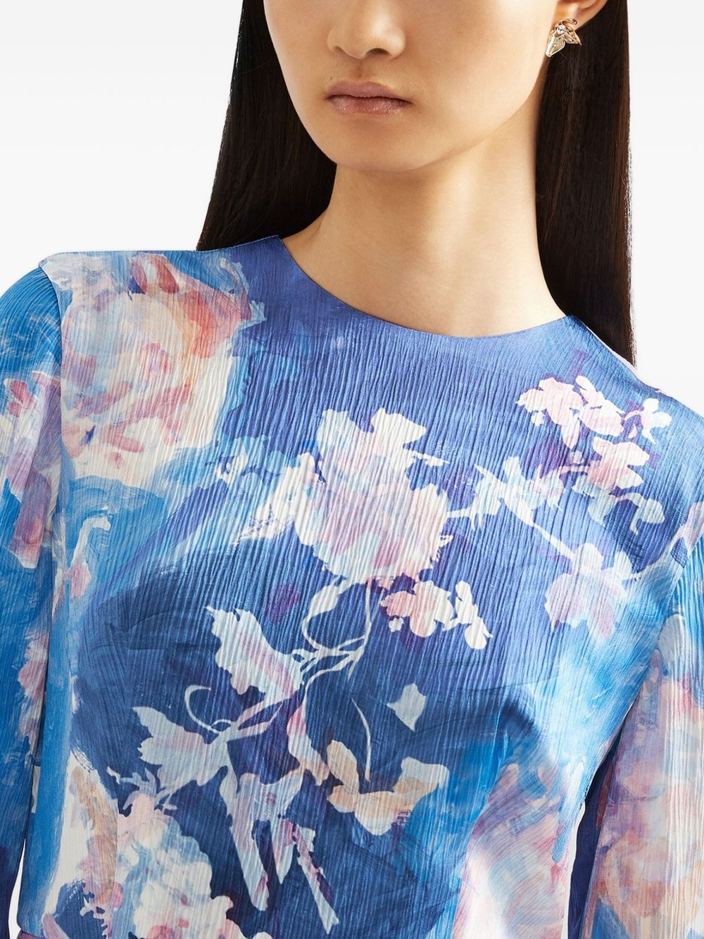 floral print midi dress - 5