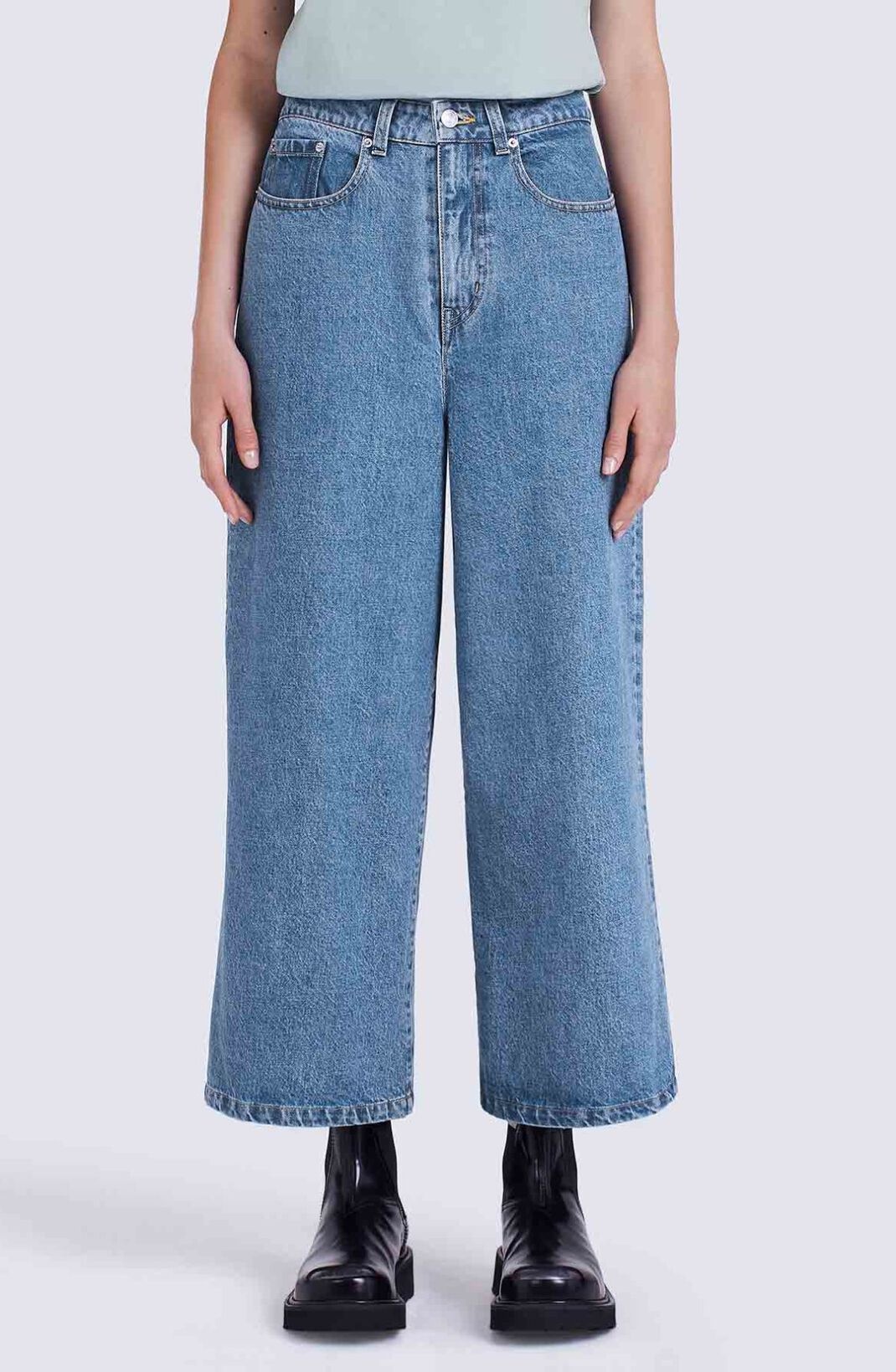 SUMIRE cropped jeans - 5