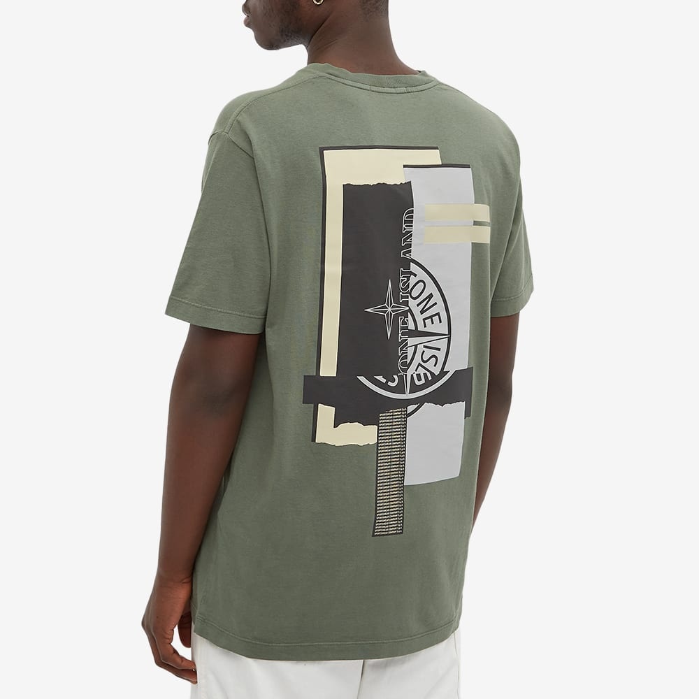 Stone Island Scrap Logo Back  Tee - 5