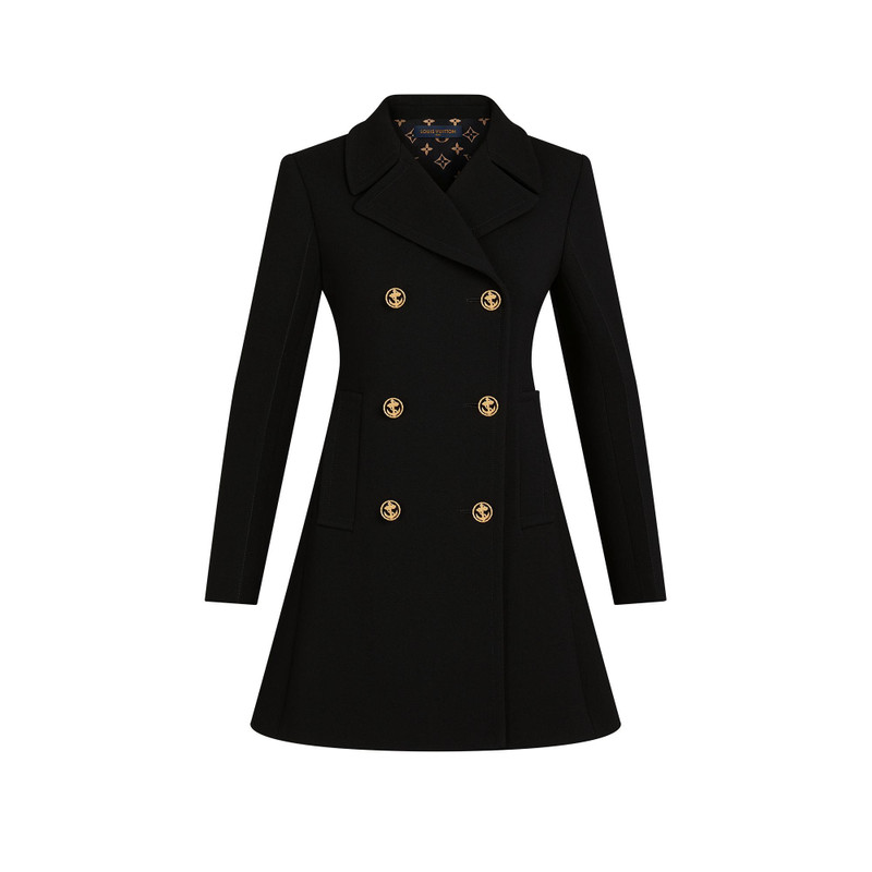 Anchor Button A-Line Coat 1
