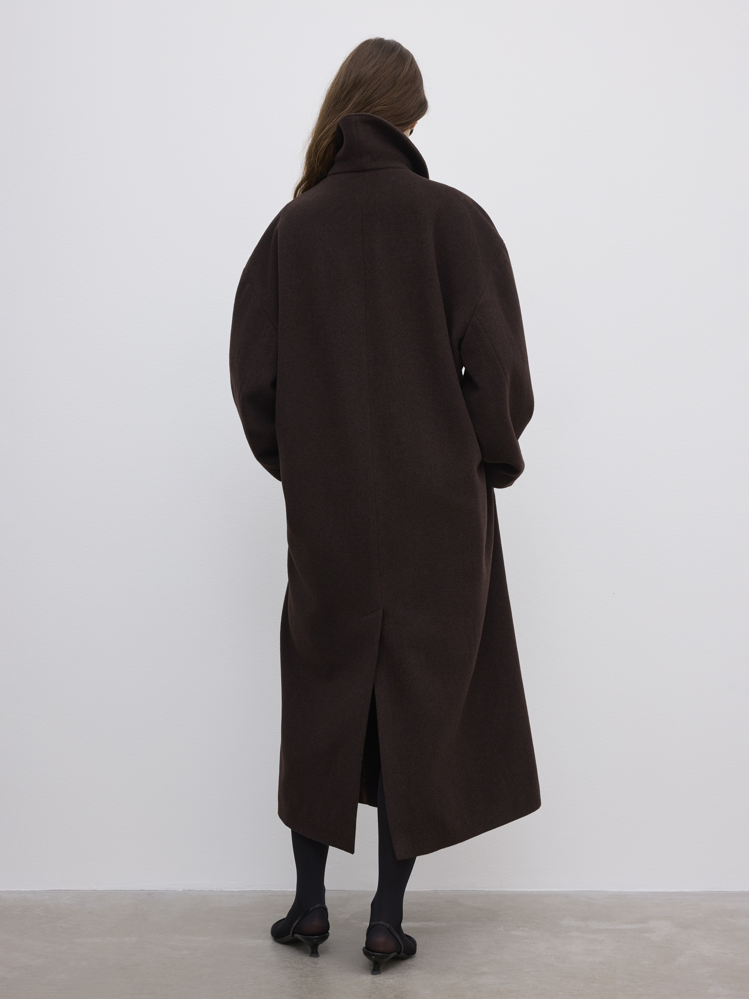 Relaxed Wool Coat - 4